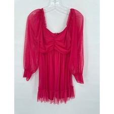 Forever 21 Y2K 90s Mesh Dress Womens XS Coquette Fairy Romantic Flirty Girly