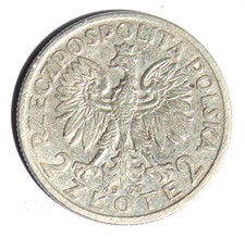 Polen 2 Zlote 1933 , Silber  4,40g. 0.750Ag. Y#20