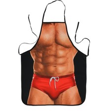 Landisun Apron Kitchen Chef Cooking Gag Gift Creative Funny Grilling Baking