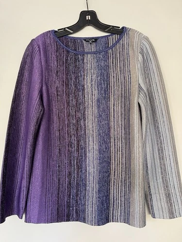Misook Lame Long Sleeves Top/Sweater/Size M/NWOT