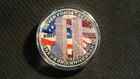 2001 American Silver Eagle Colorized 1oz Fine Silver From A Local Estate