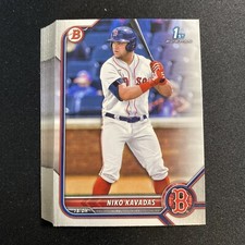 2022 Bowman Niko Kavadas 1st Bowman Lot Paper Lot Of 25