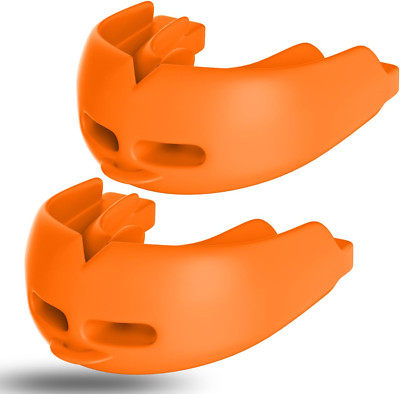 2Pcs Mouth Guard for Braces for Sports Wrestling Mouthguards for Braces