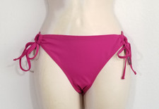 Adore Me Women Size Large Magenta Bikini Swim Bottom Adjustable Side Ties NEW