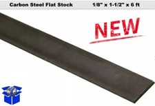 Steel Flat Bar Stock 1/8" x 1-1/2" x 6 Feet Rectangular Unpolished 1018 Alloy