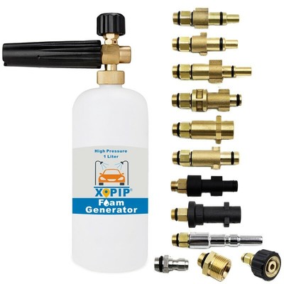 Car Wash Foam Lance Cannon 1l Soap Bottle With Adaptors For Diff