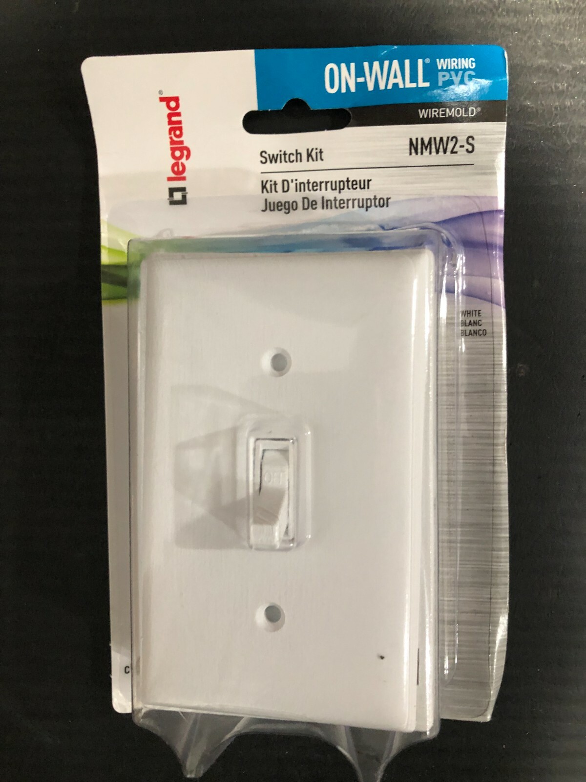Legrand Wiremold OnWall PVC Switch Kit NMW2S White Paintable 2