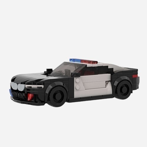 High Speed Police Vehicle MOC Building Block Set - Picture 1 of 7
