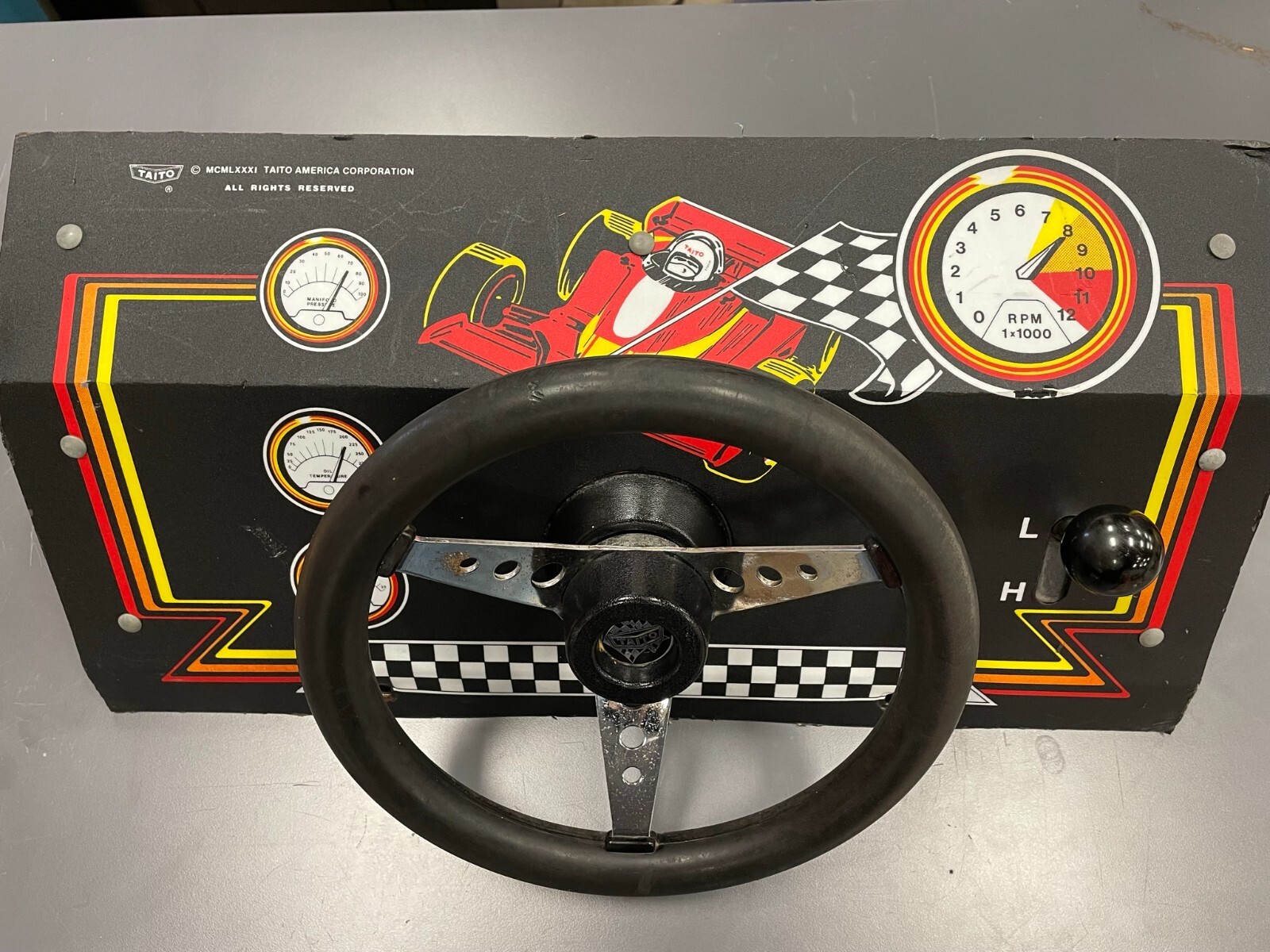 Taito Grand champion complete control panel Arcade Driving Game