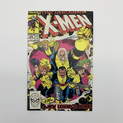 Uncanny X-men #254 RARE Cover Dec 1989 Marvel Comic Book Jim Lee