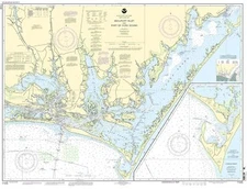 NOAA Nautical Chart 11545 Beaufort Inlet Core Sound Lookout Bight Map