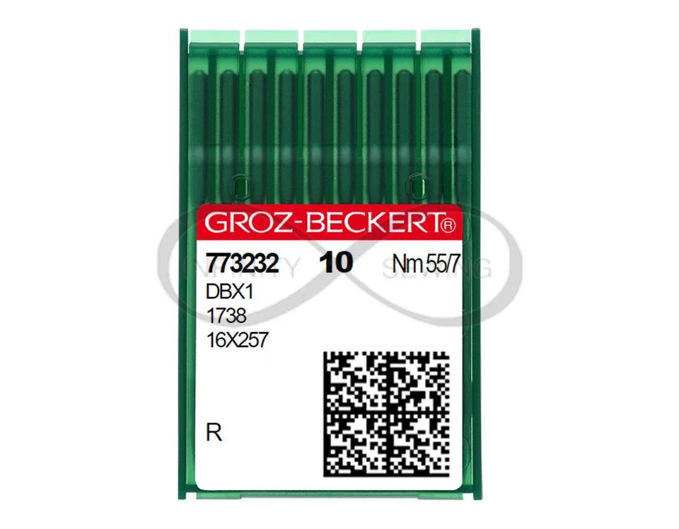 Groz Beckert DBx1 1738 16x257 R DB1 Industrial Sewing Machine Needles All Sizes