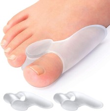 10 Pcs Gel Big Toe Bunion Guards Toe Spreaders Pain Relief Crooked Overlapping