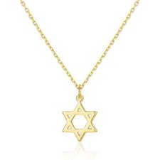 18k Gold Plated Star of David Necklace