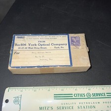 Vintage York Pa Optical Co Mailing Box- Empty