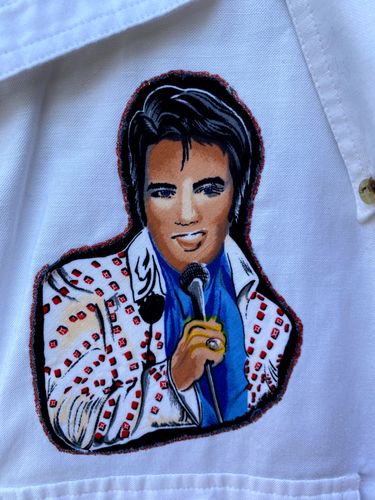 Elvis Presley Short Sleeve Shirt by American Weekend Men's Medium - Picture 3 of 7