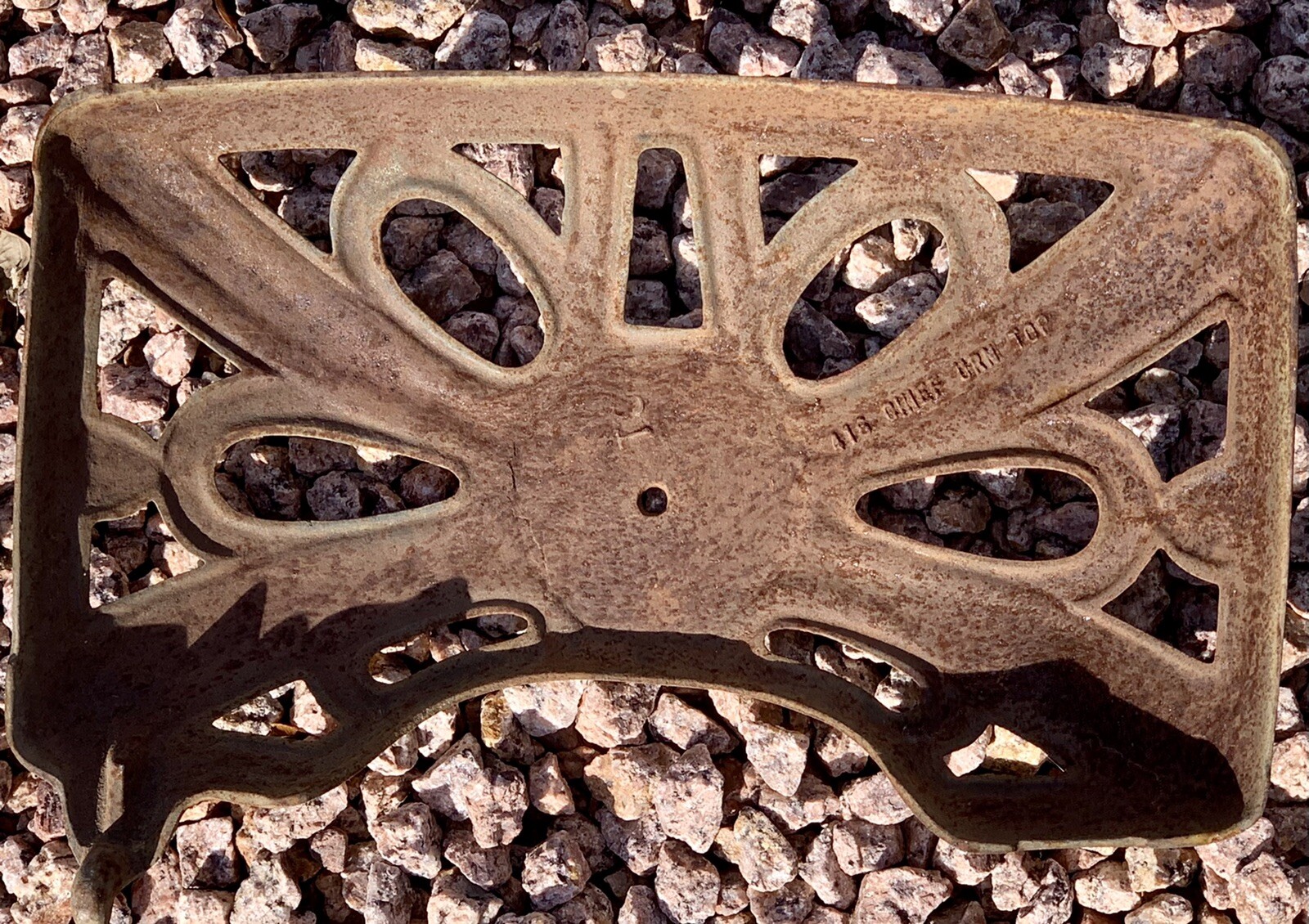 Antique Cast Iron Wood Burning Stove Grate, Steampunk From Jerome AZ