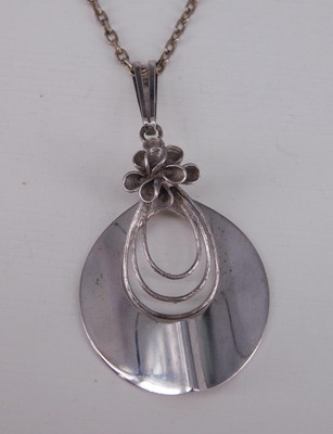 Vintage 1970s SPEIDEL Designer Anhänger mit Kette, 835 Silber (S 3860)