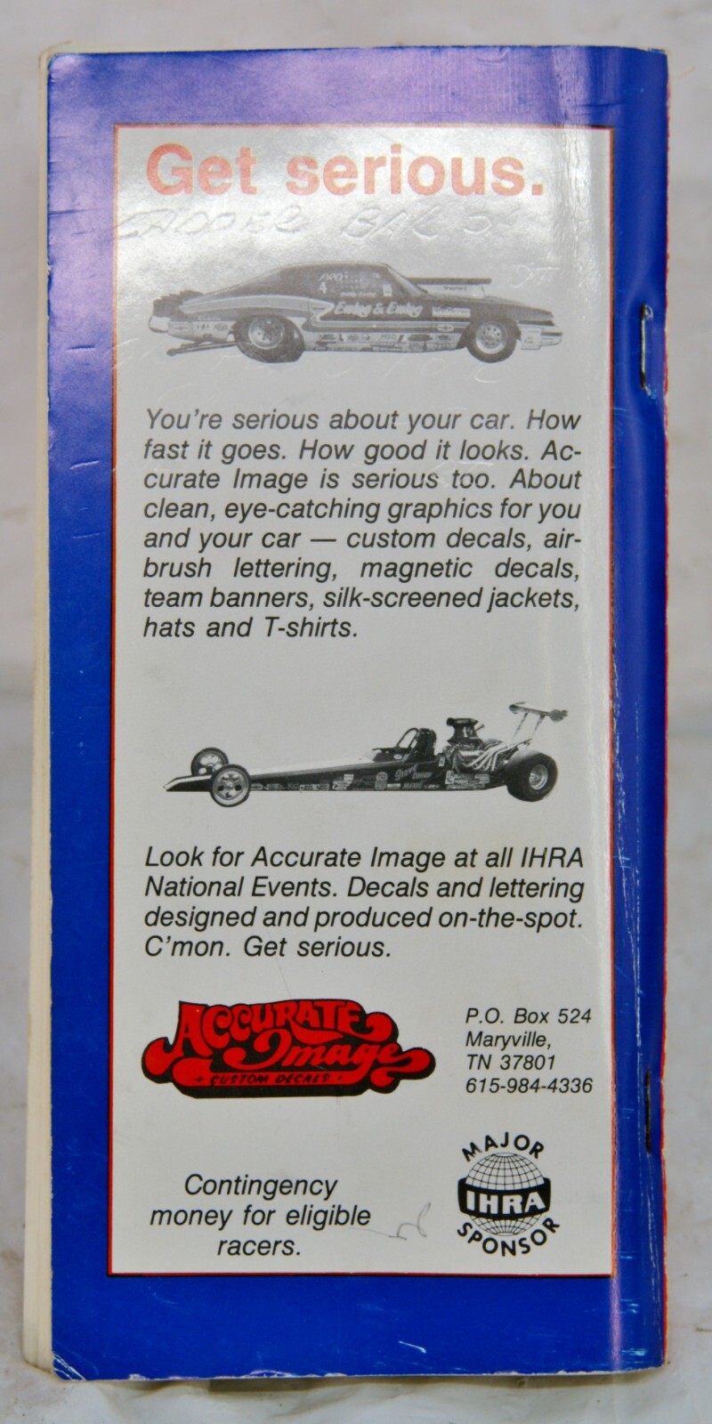 1988 IHRA Official Drag Racing Rules Book 6442 eBay