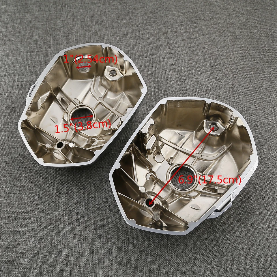 Cubiertas de válvula de culata cromadas aptas para BMW R1200GS 2009-2013 R1200R 2010-2013 Foto 3 de 4