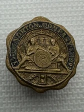Norton Company Twenty - Five Year Loyalty Service Award Brass Screw Back Pin