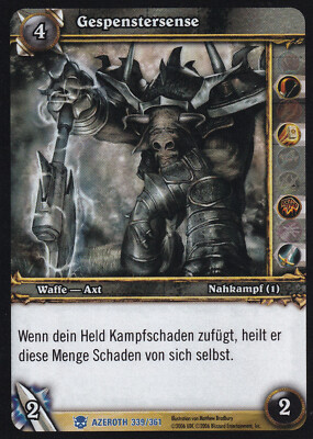 World of Warcraft TCG Azeroth 339 Gespenstersense Rare NM