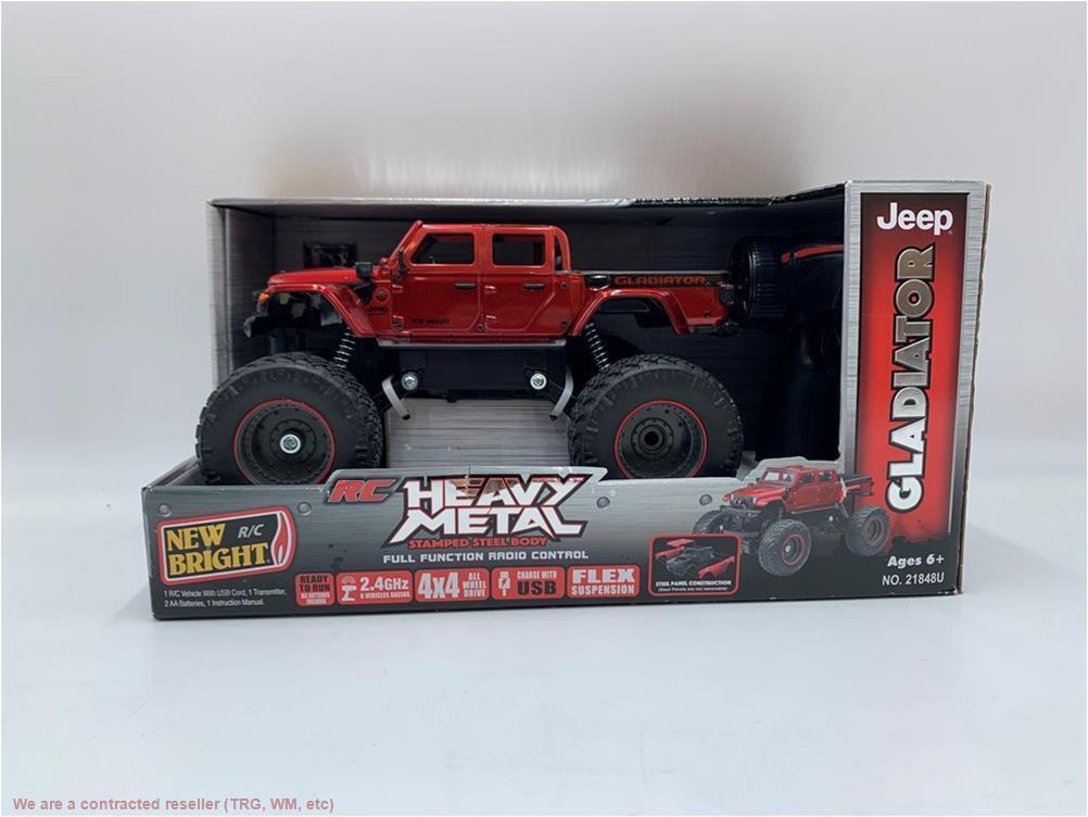 Новый яркий внедорожник 4x4 Heavy Metal Jeep Gladiator в масштабе 1:20 7)