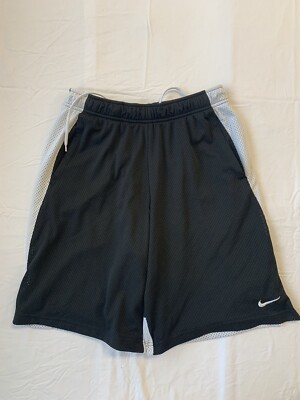 nike black shorts white stripe