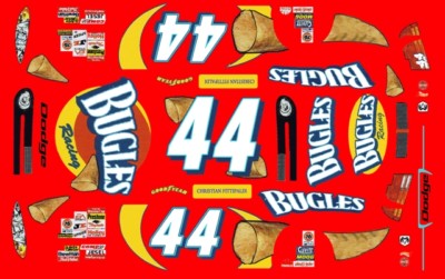 #44 Christian Fittipaldi Bugles Dodge 2003 1/18th Scale Waterslide Decals