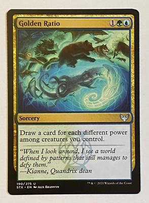 MTG STX Magic Strixhaven School of Mages Golden Ratio - Uncommon | eBay MTG STX Magic Strixhaven School of Mages Golden Ratio - Uncommon | eBay