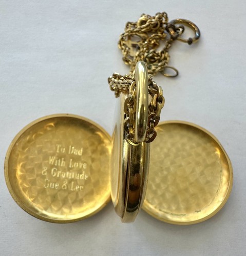 VINTAGE CLINTON 17 JEWEL POCKET WATCH WORKING - Picture 2 of 5