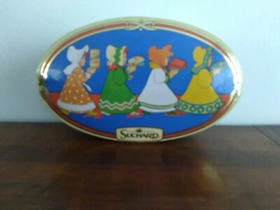 Boîte en métal ancienne SUCHARD, ovale, 1999 (3) - Photo 1/4