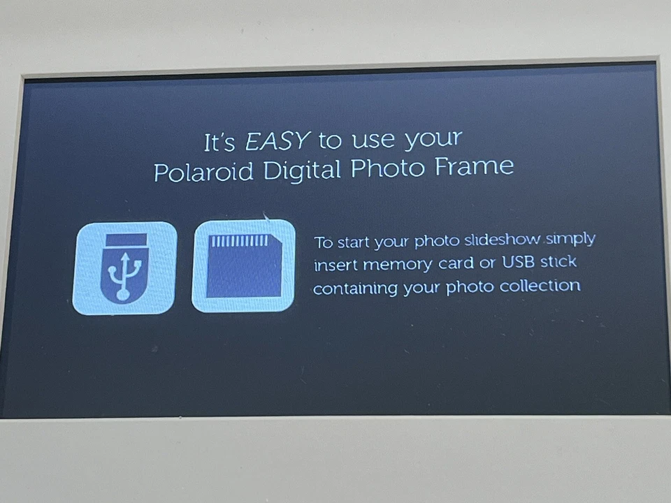 Polaroid PDFX-700W 7" Hi-Res Digital Picture Frame White Mat 1024x600 HD - Image 4 of 4