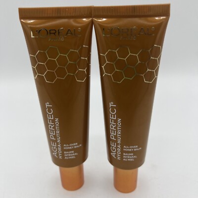 LOT OF 2 L'Oreal Age Perfect All Over Honey Balm, 1.7 oz