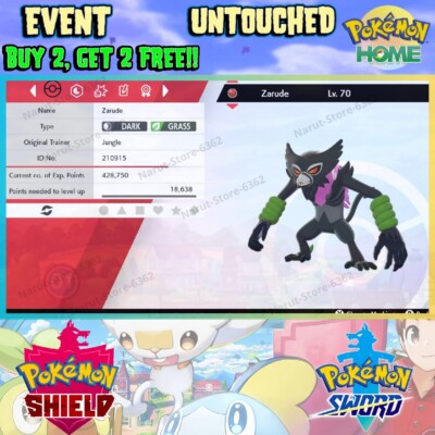 Zarude Dada Event Pokémon the Movie Secreta of Jungle Pokémon Sword and Shield
