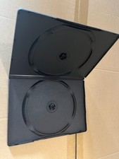 200 New High Quality Black 9mm Super Slim Double 2 DVD Cases SL-C22-AM-R-B