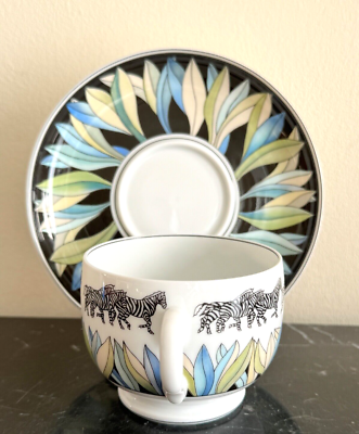 Lalique Lavane Limoges France Porcelain Cup and Saucer | eBay