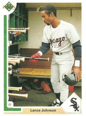 LANCE JOHNSON CHICAGO WHITE SOX #248 - UPPER DECK NM-MT 1991