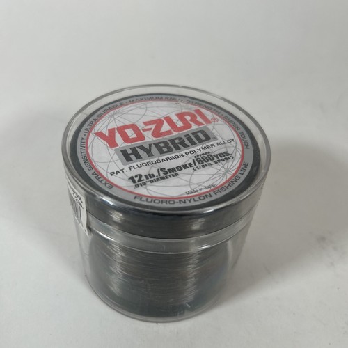 Yozuri Hybrid Fluorocarbon FluoroNylon Fishing Line Smoke 12lb 600yds
