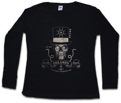 DELANEY NOOTKA TRADING CO. DAMEN LANGARM T-SHIRT James Taboo Logo Symbol