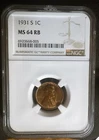 1931 s lincoln cent NGC MS 64 RB