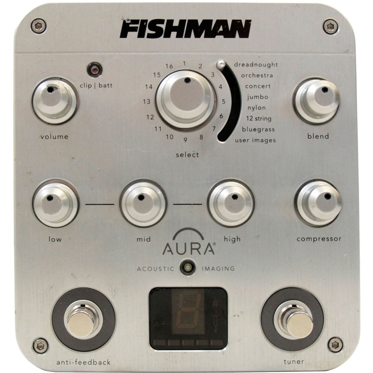 Fishman Aura Spectrum DI Imaging Preamp Pedal / Direct Box w Fishman Aura Spectrum DI Imaging Preamp Pedal / Direct Box w
