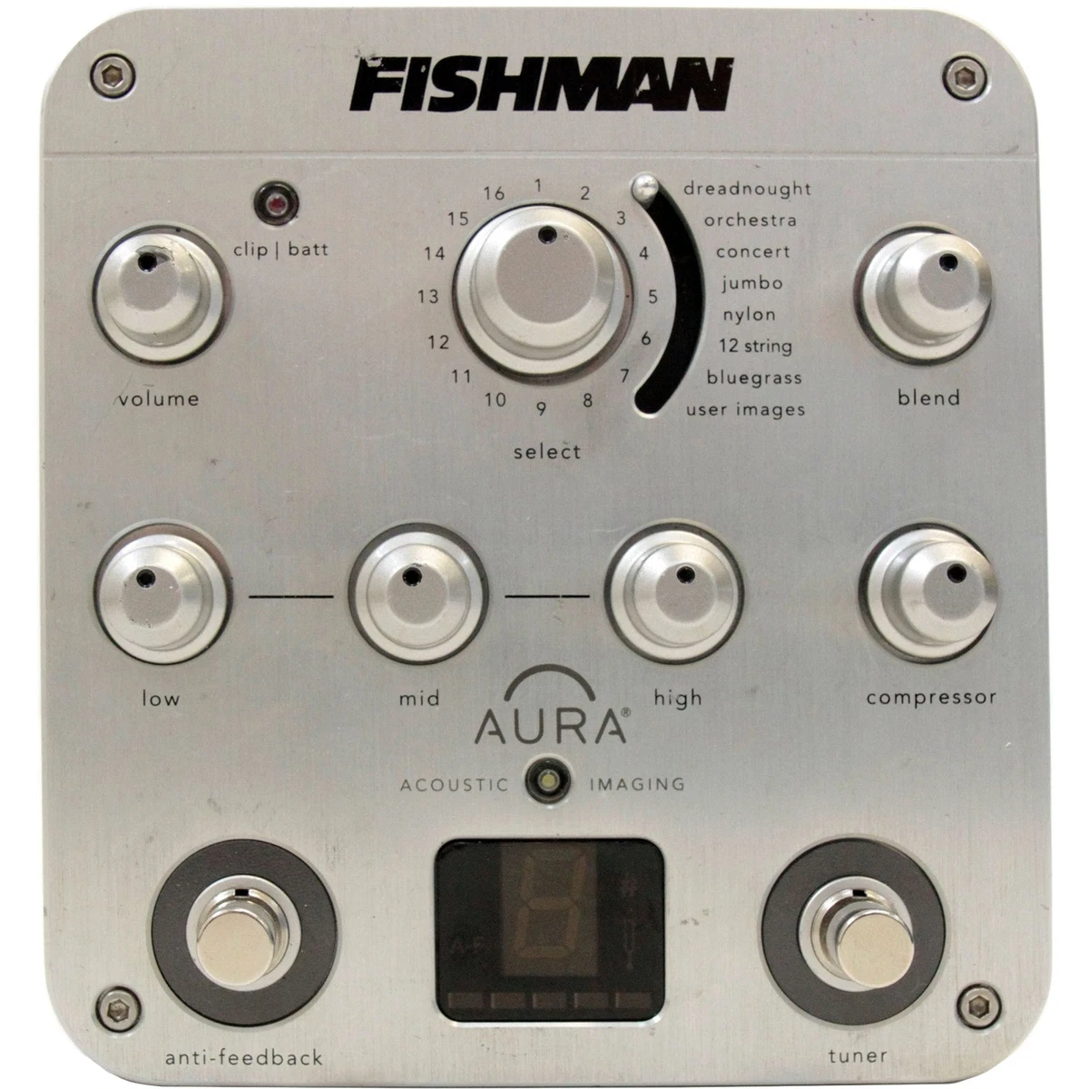 Fishman Aura Spectrum DI Imaging Preamp Pedal Direct Box w 128