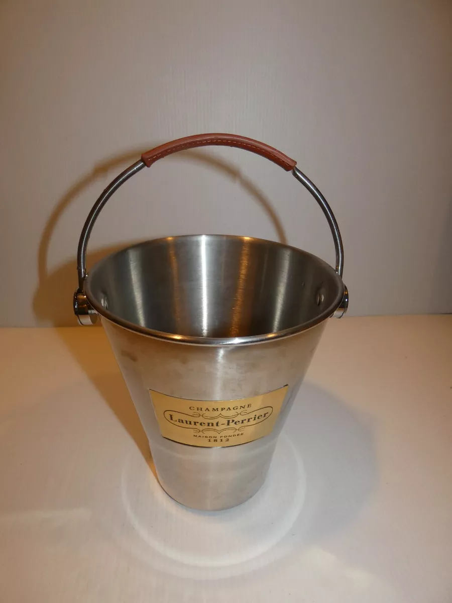 Laurent perrier ice bucket with best sale leather handle