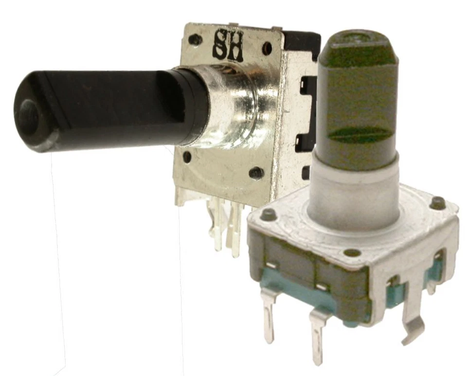 Inkremental Encoder 24 Puls, 24 Rast mit/ohne Taster liegend/stehend div. Achsen