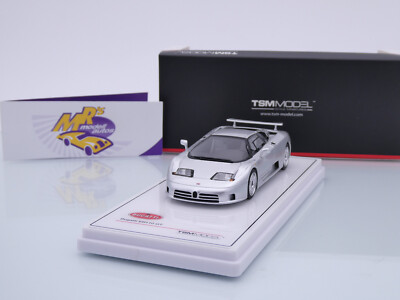 TSM Models 430675 # Bugatti EB 110 GT Baujahr 1991 '' silbermetallic '' 1:43 NEU