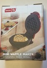 Dash DMW001HR Machine for Individual, Paninis, Hash Browns, other Mini waffle