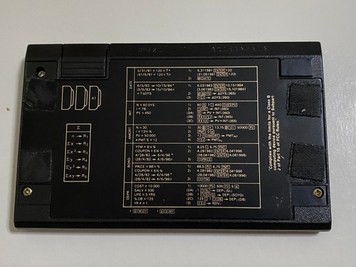 Calcolatrice finanziaria Hewlett Packard HP 12C colore oro con custodia, funziona vintage - Foto 9 di 10