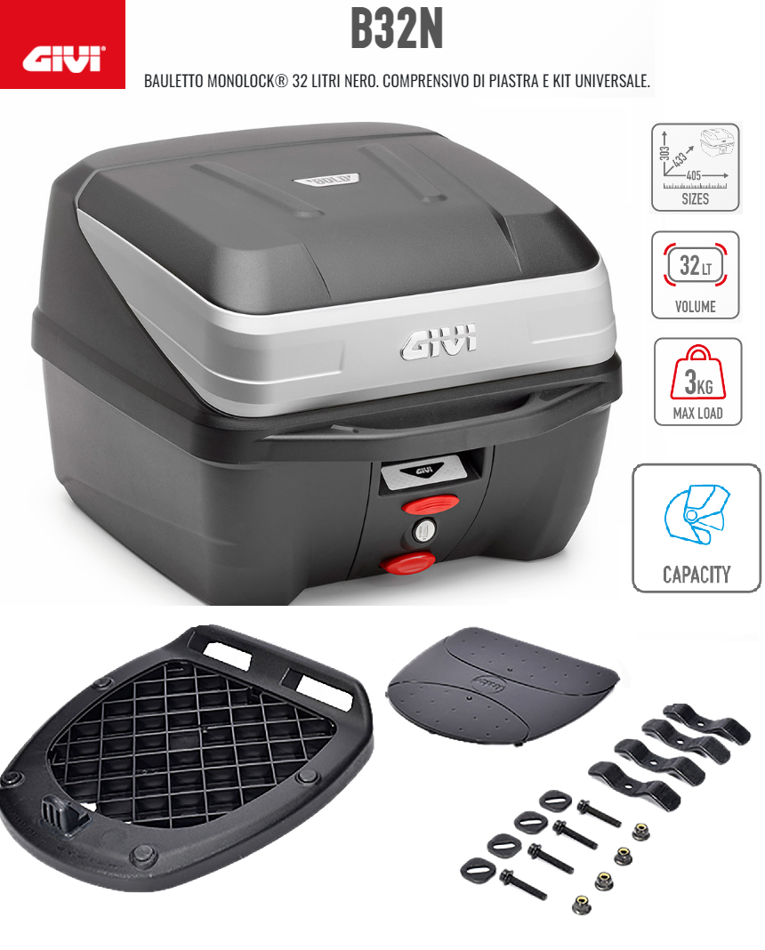 Sh Mode Bauletto Sh Grigio Bauletto 35l *nh312m* Per Honda SH MODE