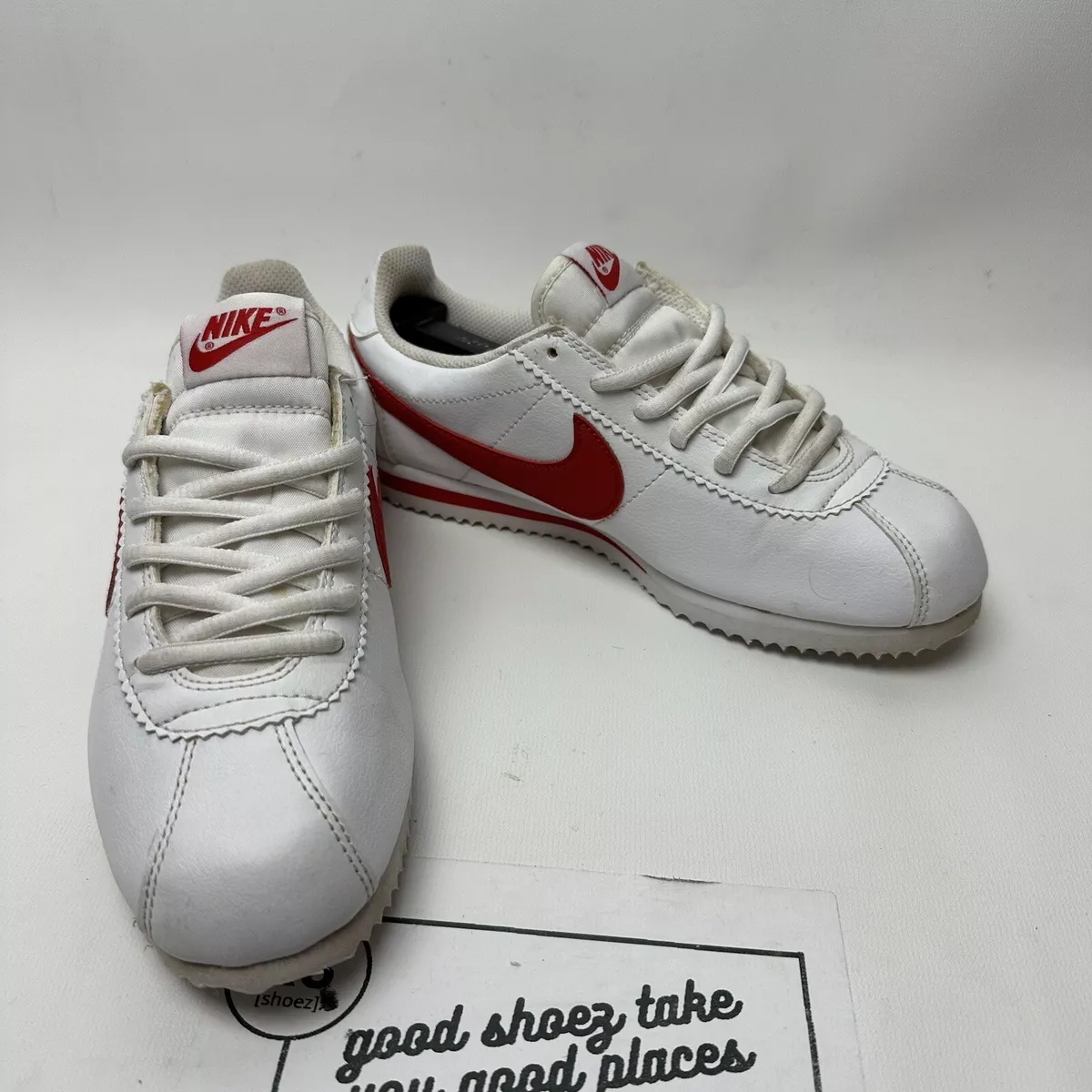 Leather white cortez trainers womens cheap